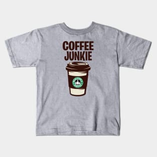 COFFEE JUNKIE Kids T-Shirt